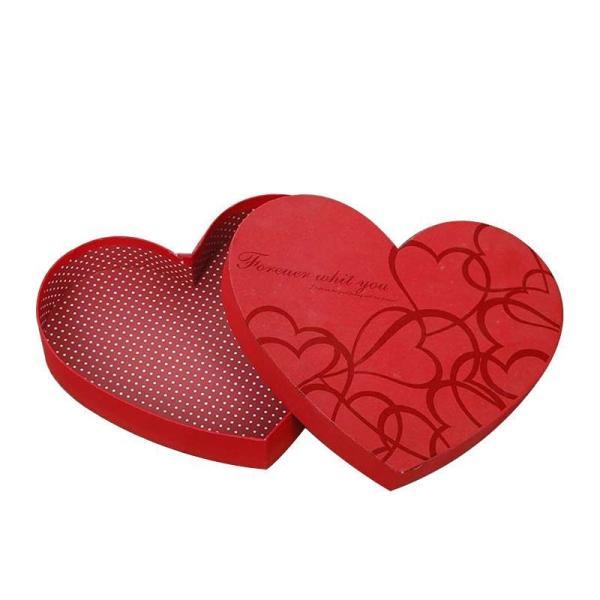 Buy cheap Red Customized Gift Box Heart Shaped Paper Chocolate Packaging Box With Logo Printing from wholesalers