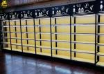 25MM MDF Layer Wood And Metal Shelves With Advertising Board For Cosmetics Store