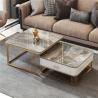 Buy cheap SEDIA White Square Marble Top Coffee Table For Apartment from wholesalers