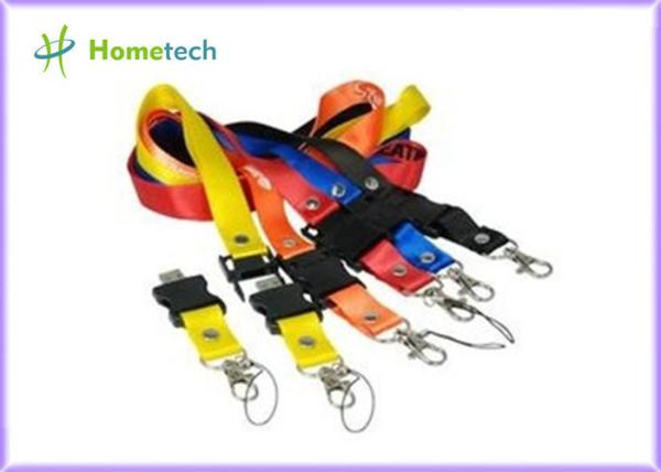Buy cheap Custom colors promotional Lanyard USB Flash Drives 4GB / 8GB for Students of the University from wholesalers