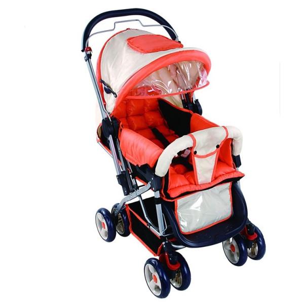 Buy cheap Red Light Weight Umbrella Baby Carriage Stroller with Mesh Shopping Bag from wholesalers