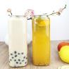 Buy cheap Clear 0.5L Square Drinking Bottle With Cans Lid Salad Dressing from wholesalers