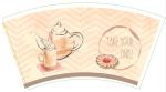 Strong Puncture Resistance Paper Cup Fan 230gsm PE Coated Single PE Printed For