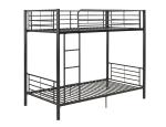 Hotel Twin Over Twin Iron Bunk Beds 0.6-1.5mm Thick Steel Pipe Easy Clean