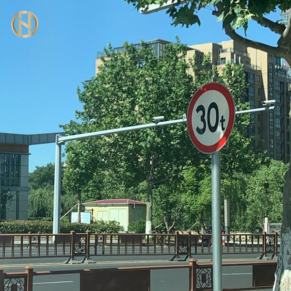 Buy cheap Galvanized Q345B Road Sign Pole Road Signal Post 3-20M Mounting Height from wholesalers