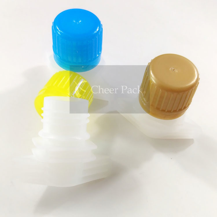 Outer Dia 18mm HDPE Plastic Spout Cap For Liquid Doypack Packaging