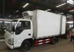 ISUZU 2 Tons Ice Box Truck , Refrigerated Cold Room Truck For Frozen Fish