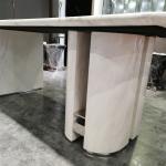 Modern Restaurant Rectangle Marble Top Table Luxury Dining Room Furniture