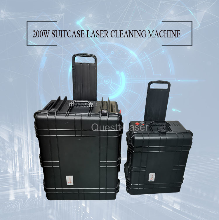 Suitcase Type 50W 100W Laser Rust Remover Machine