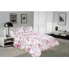 Buy cheap White And Pink Printed Quilt Set 100 Percents Cotton For Household Bedroom from wholesalers