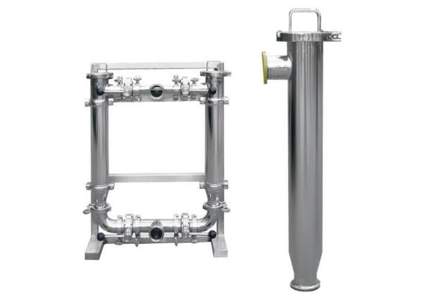 Buy cheap Stainless steel double pipe tube Cartridge Filter Vessels for food & beverage from wholesalers