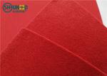 Red Non Woven Needle Punch Needle Fabric Felt Pad For Floor Folding Screen