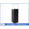 Buy cheap Black Wooden Glass Free Standing Jewellery Display Cases Enclosed Storage Area from wholesalers