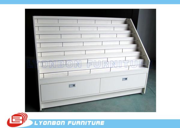 Buy cheap White OEM MDF Advertisement Display Stands / 1700mm * 650mm * 1200mm from wholesalers