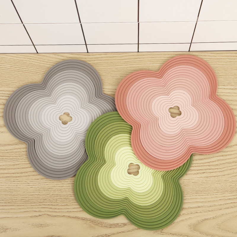 4 in 1 Collapsible silicone hot pad trivet
