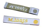 Eco-friendly Clothing Woven Labels, Shoulder Patch, Printed Label, Embroidery