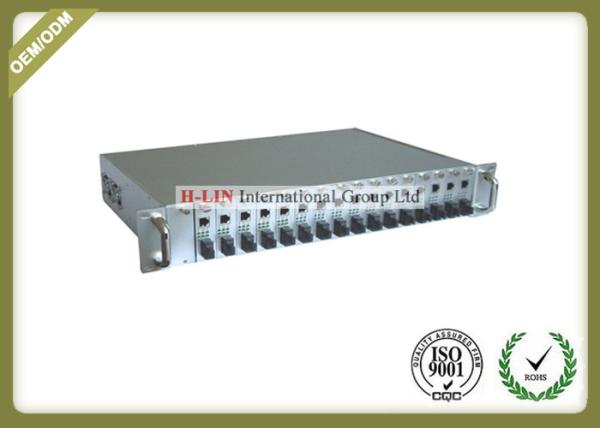 Buy cheap 19 Inch 2U Rackmount Managed Media Converter Chassis Support SNMP TELNET 5 from wholesalers