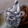 Buy cheap Women Men Retro Sterling Silver Buddha Demon Design Pendant Necklace N808062 from wholesalers