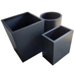 Luxury garden metal gold floor vase large galvanized planter pots outdoor