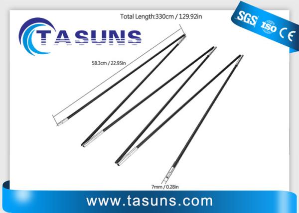Buy cheap 8.5mm 9.5mm Pultruded Fiberglass Tube FRP Tent Poles Replacement Kit from wholesalers