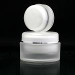 Double Wall Acrylic Round Hair Care Skincare Cream Jar Packaging With Dome Cap