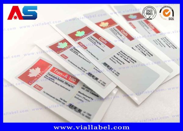 Bottle Sticker Clear Labels For Printing Peptide Bottle Labels 10ml vial labels