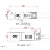 Buy cheap Custom 2/3/4/5/6 Pin Waterproof Connector IP65 Male To Female LED Light Connector For Outdoor from wholesalers