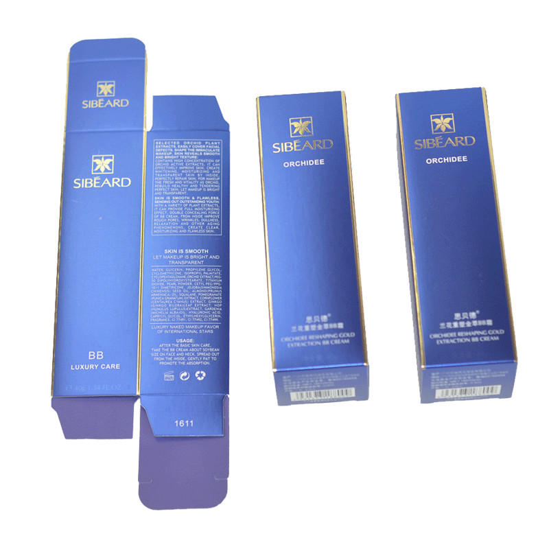 Recyclable Offset Printing F Flute Corrugated Paper Cosmetic Packaging Box OEM