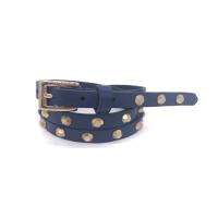 Buy cheap Hexagon Studded Women 's Leather Belts For Jeans With Square Pin Buckle product