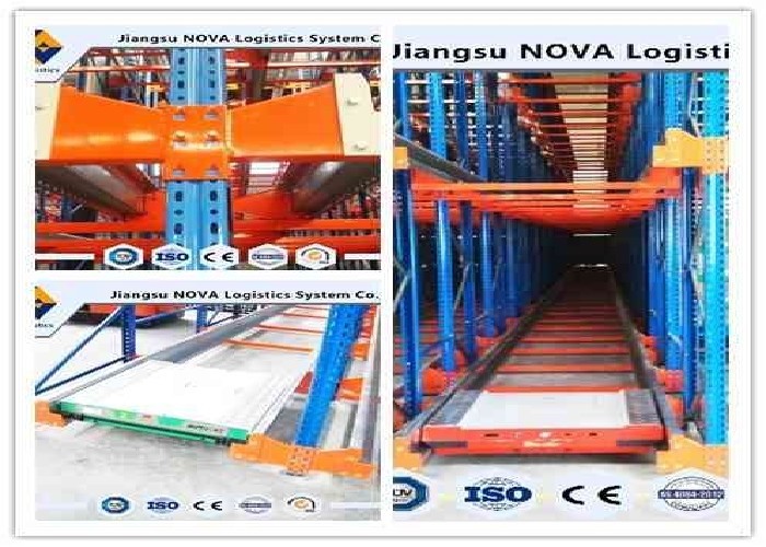 Cold Rolled Steel Shuttle Pallet Racking Durable Electrostatic radio shuttle racking