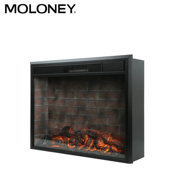 Buy cheap Indoor TV Stand Wood Mantel Fireplace Embedded Heating Black Panel from wholesalers