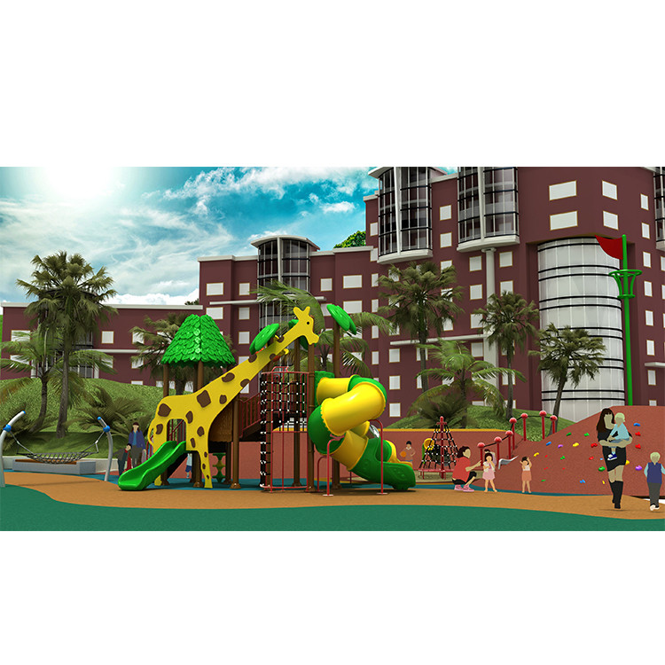 Import LLDPE Outdoor Playground Slides Galvanized Steel Amusement Park Kids Plastic