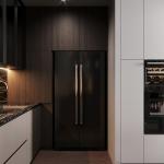 Smart Kitchen Fitted Kitchen Integrated Flat Pack Lacquer Kitchen Cabinets