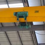 Machining lifting Electric Crane Hoist 2 Ton Wire Rope Hoist Trolley
