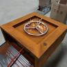 Buy cheap Square Patio Fireplace Outdoor Heater Corten Steel Gas Fire Pit Table from wholesalers