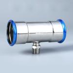 SS304L / SS316L Stainless Steel Press Fittings Straight Coupling Fitting