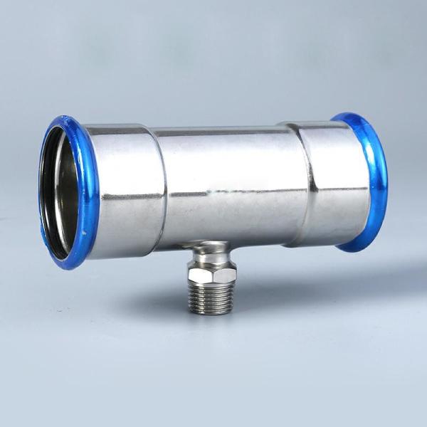 Buy cheap DIN Precision Stainless Steel Press Fittings Nickel White Color from wholesalers