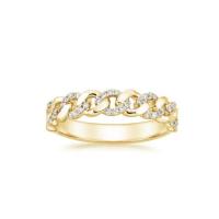 Buy cheap Micron Pave CZ 18K Gold Plated Stacking Chain Link 925 Sterling Silver Women's product