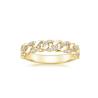 Buy cheap Micron Pave CZ 18K Gold Plated Stacking Chain Link 925 Sterling Silver Women's Rings from wholesalers
