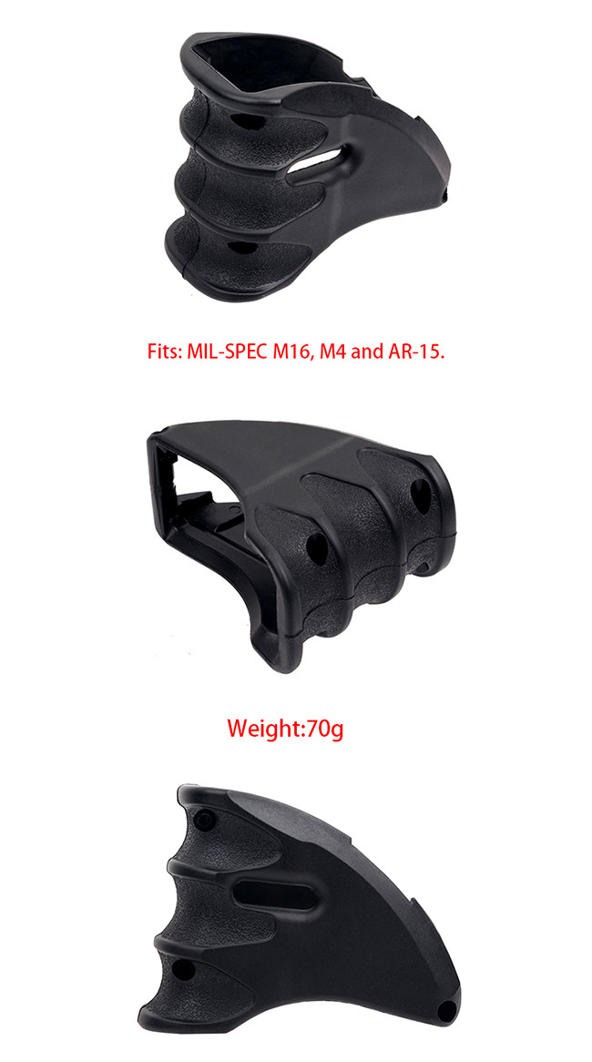 M4 / M16 Mag Well Grip Magazine Finger Grooves Adapter / Hunting Accessories