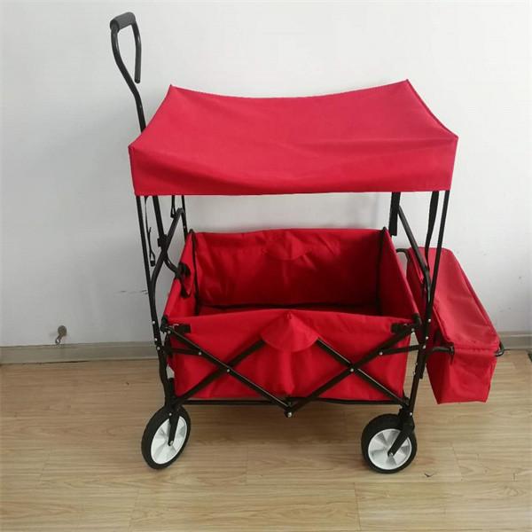 Buy cheap OEM Foldable Wagon Cart Bag Kids Beach Wagon With Canopy Removable from wholesalers