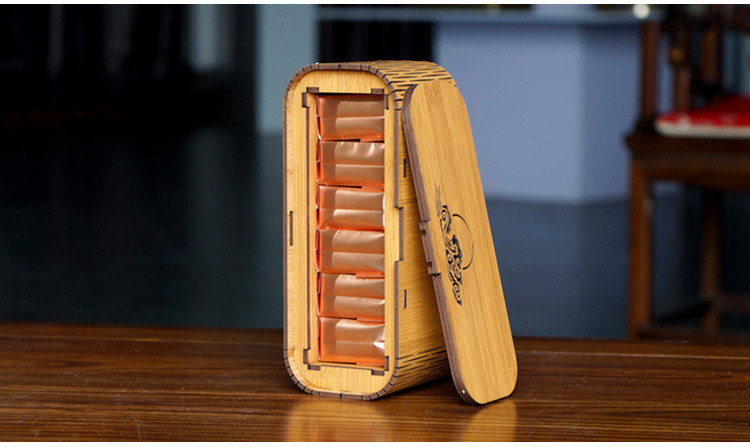Mildewproof Embossing Wooden Tea Bag Box Holder Multipurpose