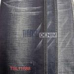 Multi Color Knitted Natural Denim Fabric Stretchy Jean Material 387gsm