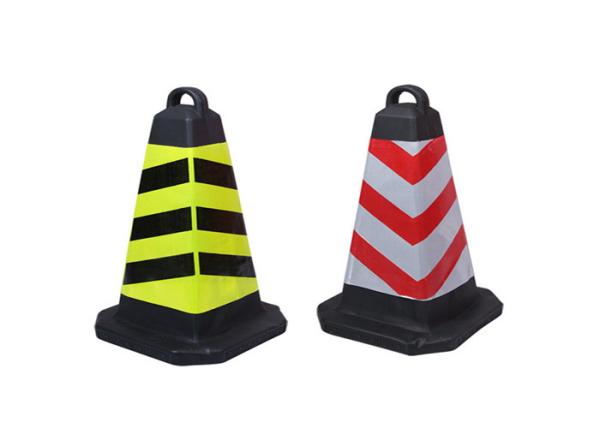 Buy cheap Red White Reflective Film 28inch PVC Square Road Traffic Cone from wholesalers