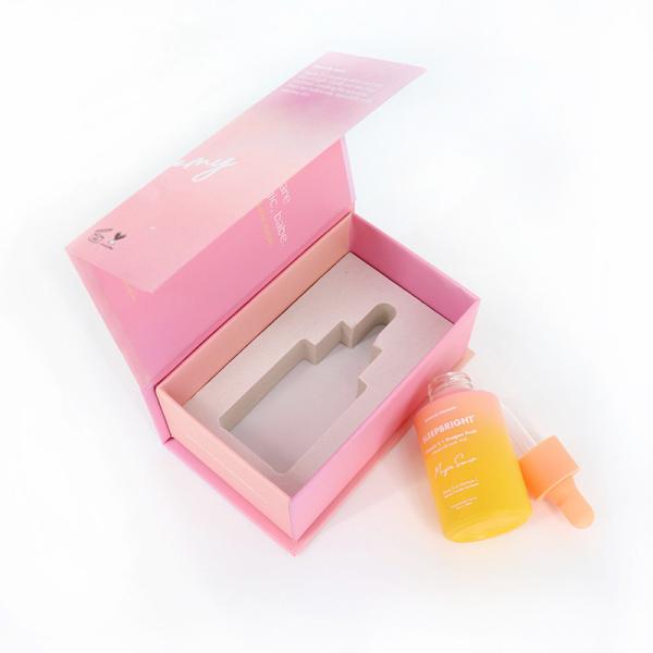 Buy cheap 30ml Flat Shoulder Essential Serum Dropper Bottle Frosted Glass With Gift Box Packaging from wholesalers