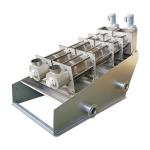 Sludge Dehydrator Machine Multi Plate Screw Press For Activated Sludge Treatment