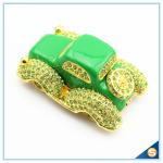 Lovely Crystal Car Shape Trinket Box Home decoration Enamel Trinket Box SCJ329