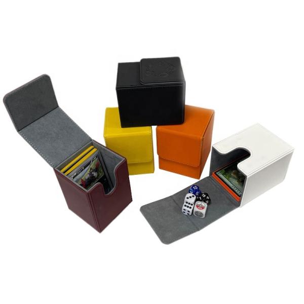 Buy cheap PU Leather Card Deck Card Box - Deck Card Box With Customizable LOGO from wholesalers