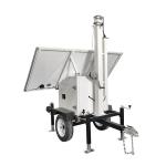 Reliable US Standard Solar Surveillance Trailer With 19ft 20ft Mast