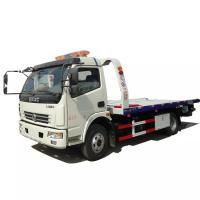 Buy cheap 4 - 5 Ton Flatbed Wrecker Tow Truck / Hydraulic Right Hand Drive Truck product